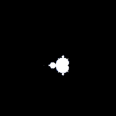 An icy animation zooming into infinite snowflakes on the Mandelbrot set boundary.